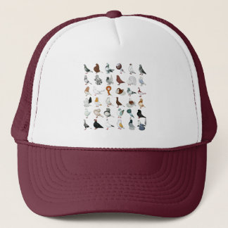 36 Pigeon Breeds Trucker Hat