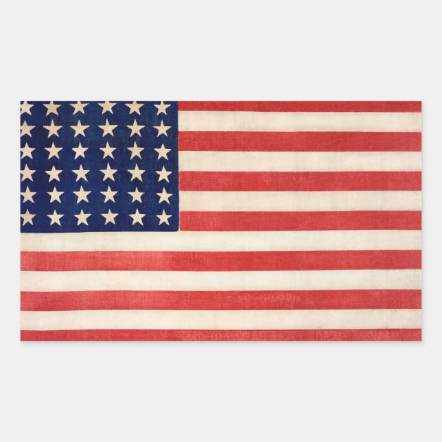 36 star US flag sticker (Front)