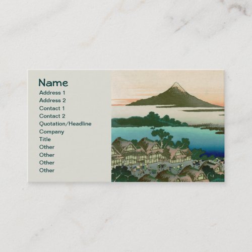 36 Views of Mount Fuji, Hokusai Fine Vintage Business Card