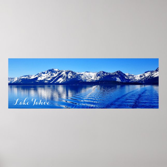 36" X 12" GORGEOUS LAKE TAHOE POSTER (MATTE) (Front)
