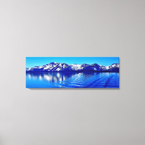 36 X 12 GORGEOUS LAKE TAHOE WRAPPED CANVAS PRINT