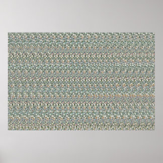 36" x 24" "Financial Vision" 3D Magic Eye® Poster
