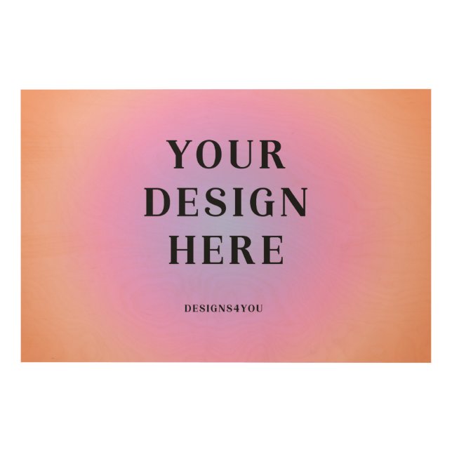 36 x 24 Horizontal Printed Wood Wall Art (Front)