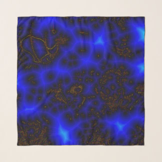 36" x 36" Chiffon Scarf Blue Lightning