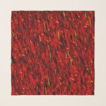 36" x 36" Square Chiffon Scarf, Red Curtain