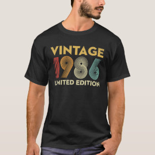 36 Year Old Gifts Vintage 1986 Limited Edition T-Shirt