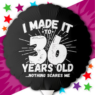 36 Year Old Sarcastic Meme Funny 36th Birthday Balloon