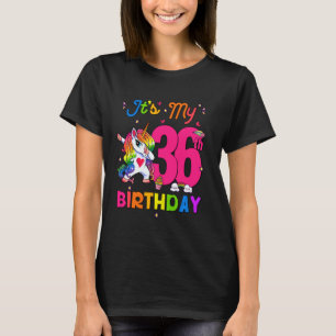 36 Years Old Unicorn It's My 36th Birthday Girl Pa T-Shirt