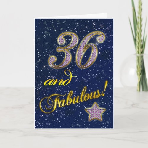 36th anniversary for someone Fabulous Card