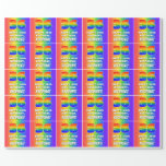 [ Thumbnail: 36th Birthday: Colorful, Fun Rainbow Pattern # 36 Wrapping Paper ]