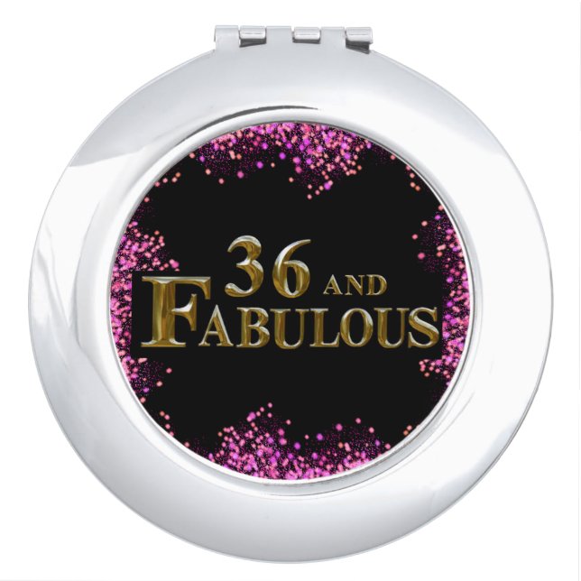 36th  Birthday  Compact Mirror (Front)