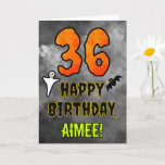 [ Thumbnail: 36th Birthday: Eerie Halloween Theme + Custom Name Card ]