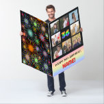 [ Thumbnail: 36th Birthday: Fun Rainbow #, Custom Photos & Name Card ]