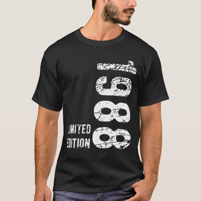 36th Birthday Gift 1988 Limited Edition 36 Years T-Shirt (Front)
