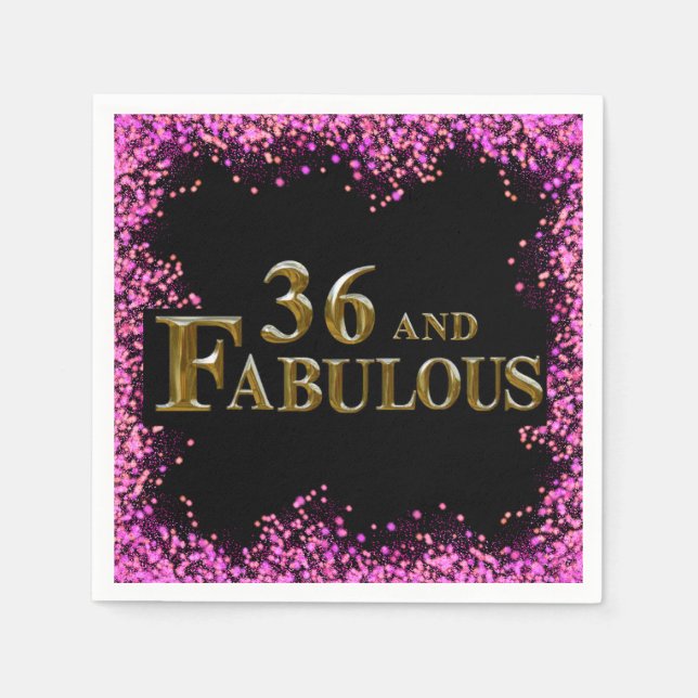 36th  Birthday  Napkins (Front)