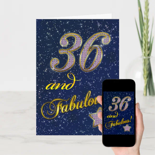 36th Birthday Party Invitation | Zazzle