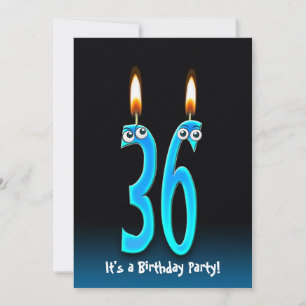 36th Birthday Party Invite