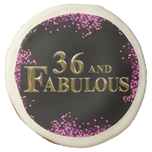 36th  Birthday  Sugar Cookie