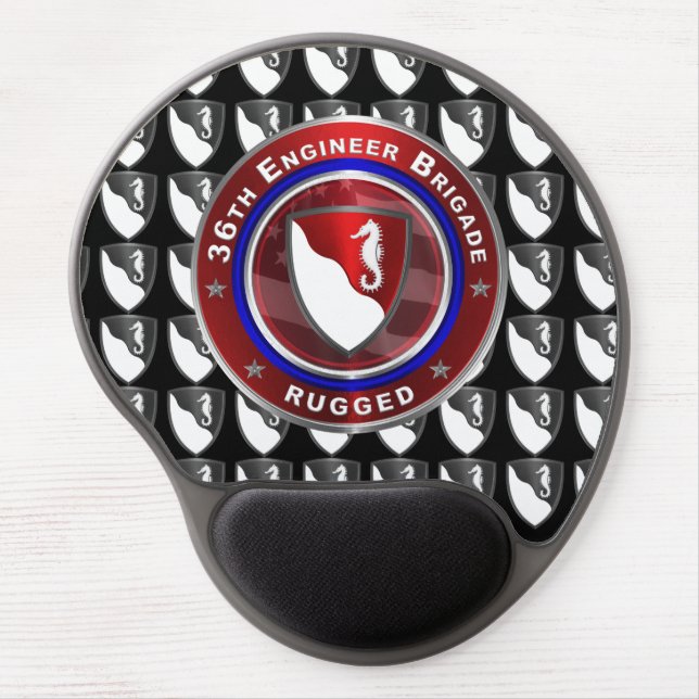 36th Engineer Brigade “Rugged” Gel Mouse Pad (Front)