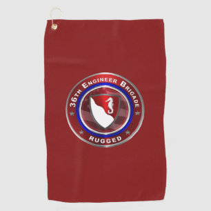 36th Engineer Brigade “Rugged” Golf Towel