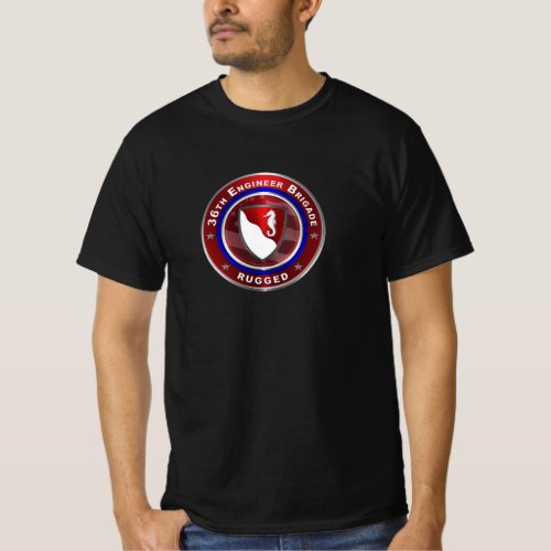 36th Engineer Brigade Rugged T_Shirt