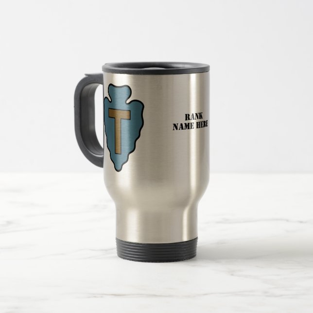 36th Infantry Division Badge Travel Mug (Front Left)