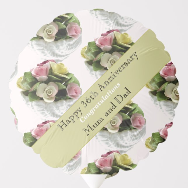 36th Wedding Anniversary  Balloon (Front)