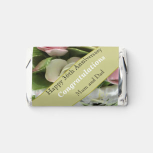 36th Wedding Anniversary  Chocolate Hershey's Miniatures