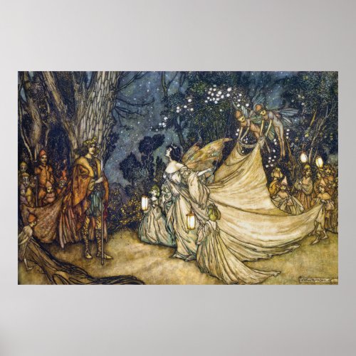 36x24 Argument of Oberon and Titania Poster