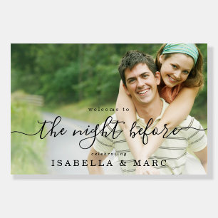 36x24 The Night Before with Photo Rehearsal Dinner Foam Board