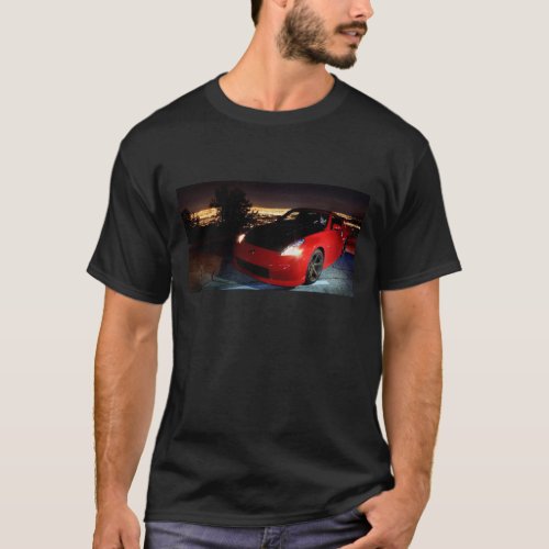 370Z above Los Angeles T_Shirt