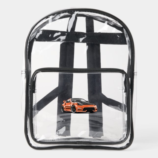 370z drawing  clear backpack  (Front)