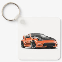 370z drawing on keychain for jdm car enthusiasts 