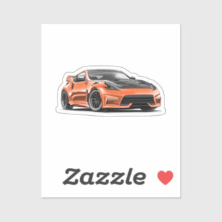 370z drawing on keychain for jdm car enthusiasts  sticker