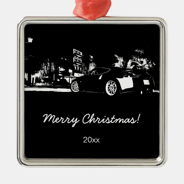 370Z "rear stance" Christmas Ornament (Front)