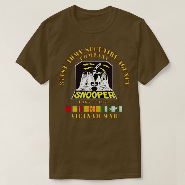 371st ASA Company 1965 1971 w VN SVC T-Shirt (Design Front)