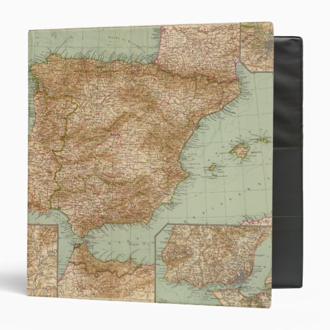 3738 Spain, Portugal 3 Ring Binder (Front/Inside)