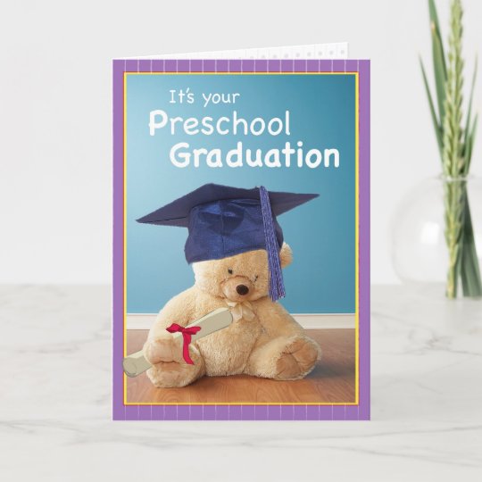 3746 preschool graduation card zazzlecom