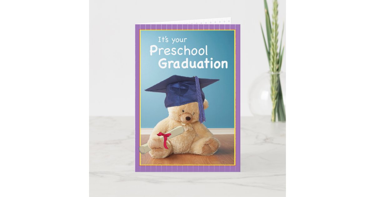 3746 preschool graduation card zazzlecom