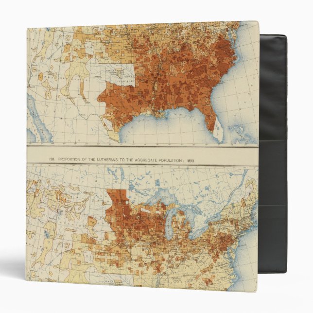 37 Baptists, Lutherans 1890 3 Ring Binder (Front/Inside)