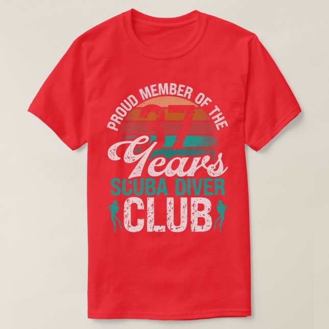 37 Birthday Scuba Diver Scuba Diving 37 Years Old T-Shirt (Design Front)