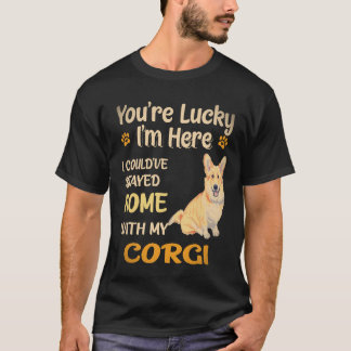 37 I Could Have Stayed Home With Corgi T-Shirt