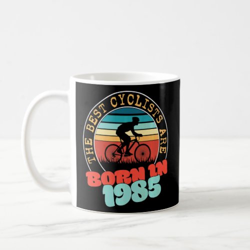 37 Year Old Cyclist Born in 1985 37th Birthday Cyc Coffee Mug