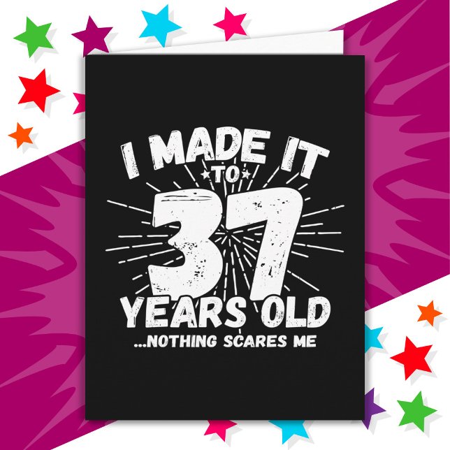 37 Year Old Sarcastic Meme Funny 37th Birthday Card (Creator Uploaded)
