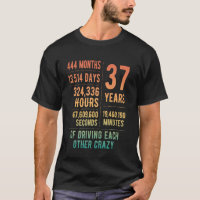 37 Years Married Funny 37th Wedding Anniversary