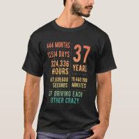 37 Years Married Funny 37th Wedding Anniversary