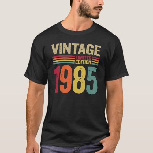 37 Years Old Gifts Vintage 1985 37th Birthday gift T_Shirt