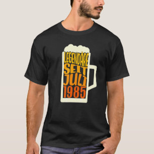 37th Birthday Beer Legendary Since July 1985 T-Shirt