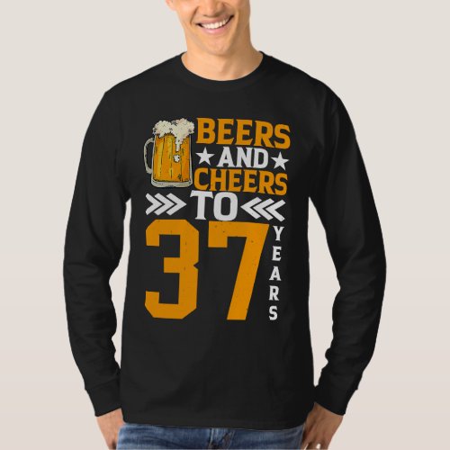 37th Birthday Beers and Cheers to 37 years Mug of  T_Shirt