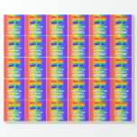 [ Thumbnail: 37th Birthday: Colorful, Fun Rainbow Pattern # 37 Wrapping Paper ]